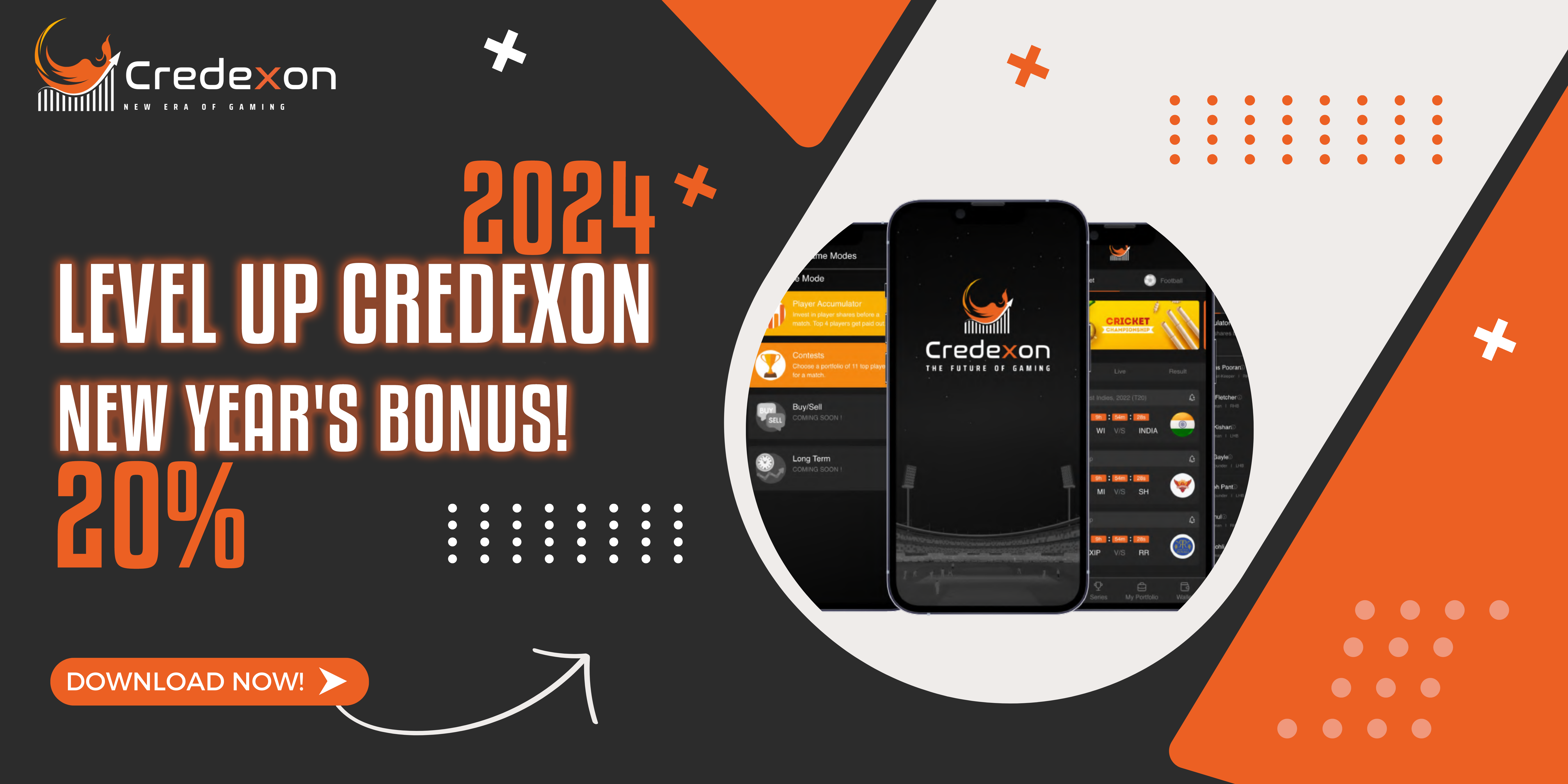 Level Up Credexon 2024: 20% New Year’s Bonus!